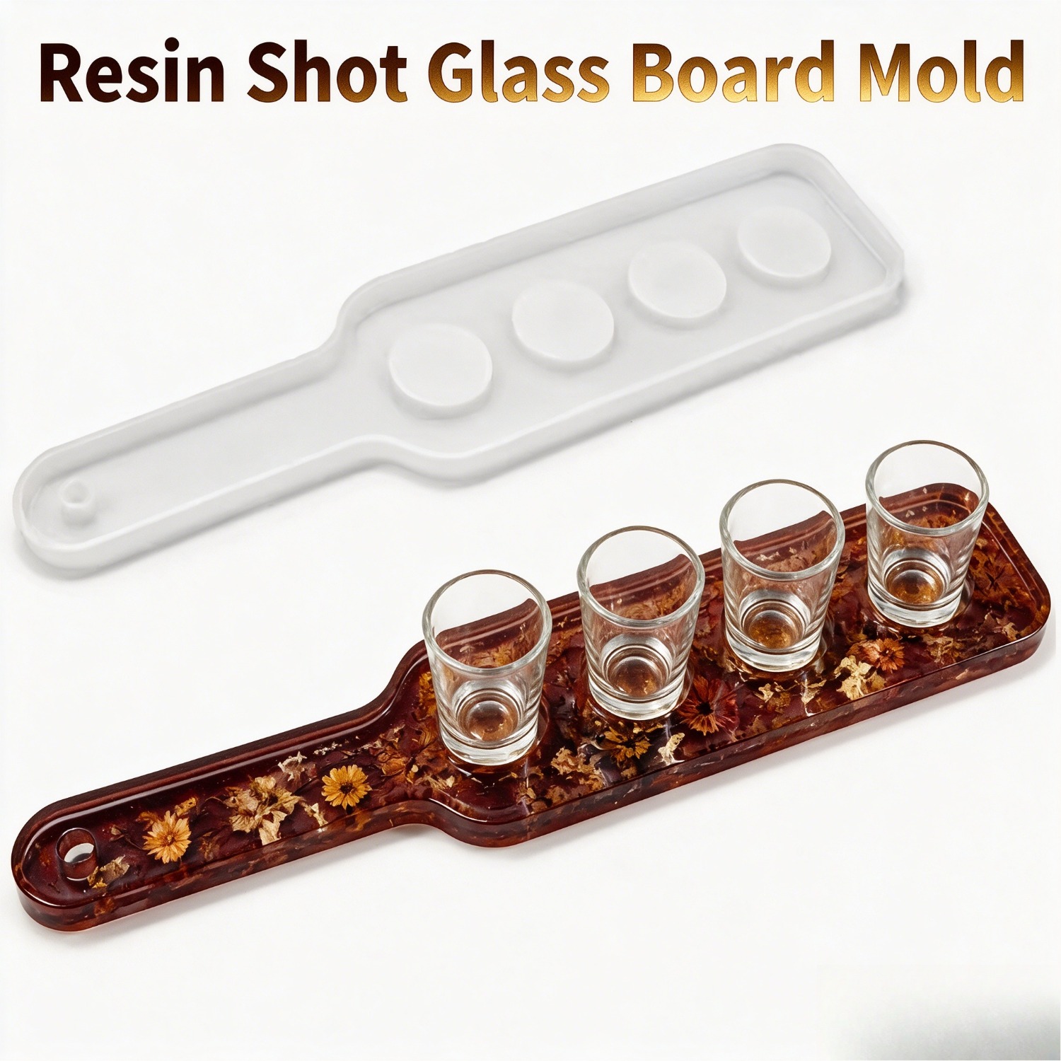 Silicone Mold Tray - 레진 실리콘 몰드, 레진 주조 유리컵