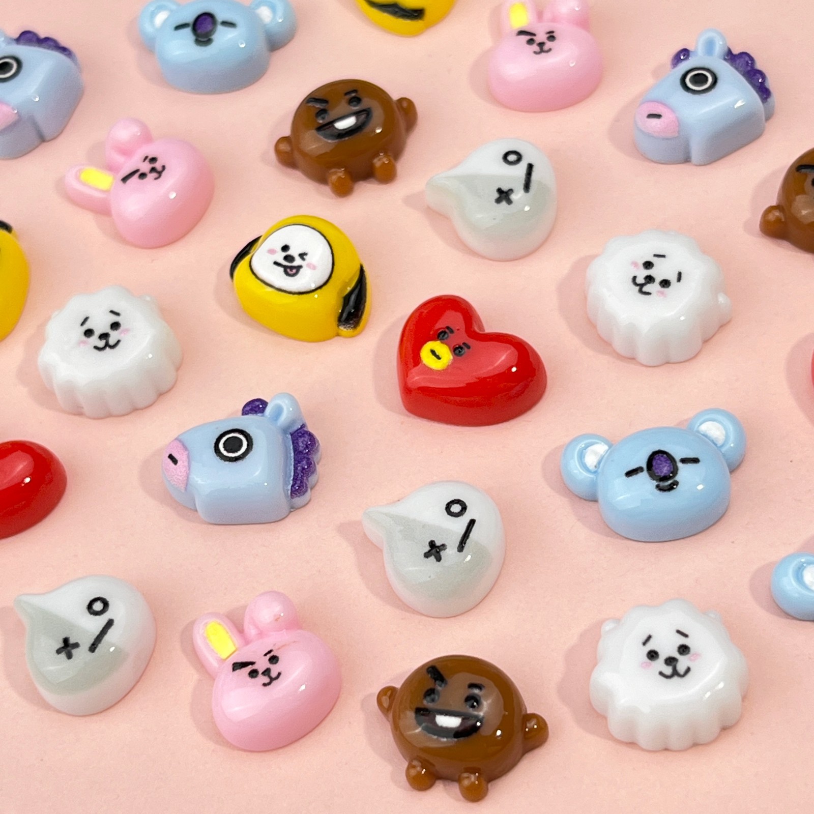 B T 21 치미 코야 RJ 슈키 타타 쿠키 네일 참  - Crafting Resin 리뷰 및 가격