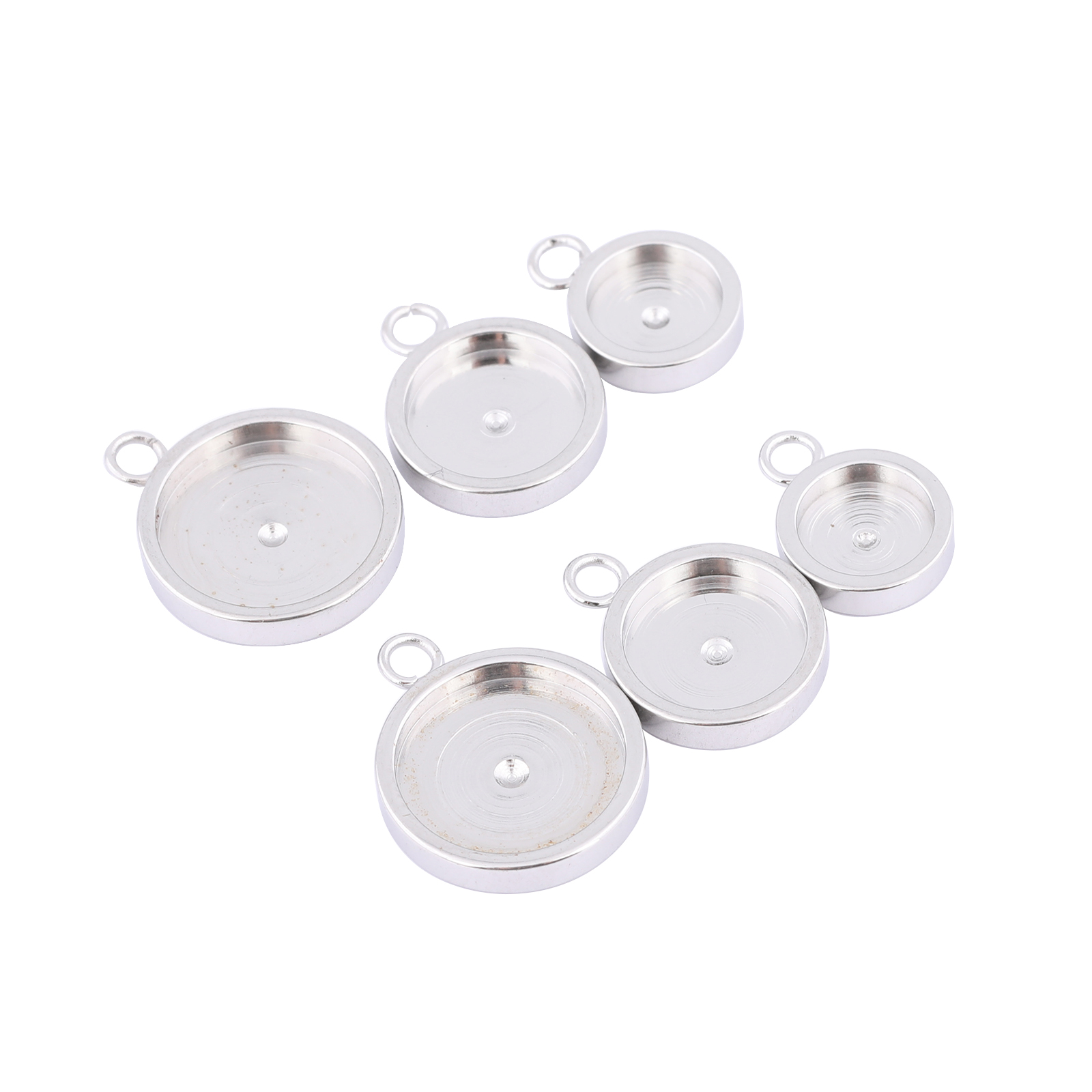 스테인리스 스틸 원형 카보숑 베이스 세팅 블랭크, 귀걸 - Bezels Set Pendant 리뷰 및 가격